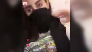OmeTV - Saudi Arabian Girl helps me cum and plays with her huge boobs