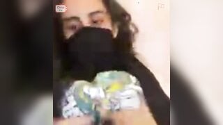 OmeTV - Saudi Arabian Girl helps me cum and plays with her huge boobs