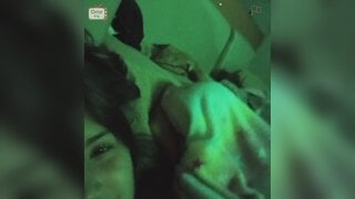 I tricked this Venezuelan girl into flashing me her tits with his bf at her side