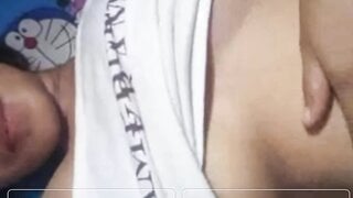 Indonesian slut teases on Ome.tv for me