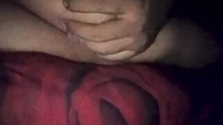 Sitting on Ome.tv with her tits out