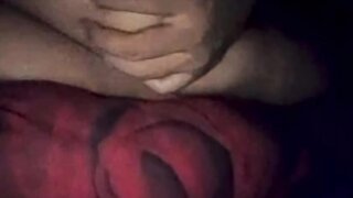 Sitting on Ome.tv with her tits out