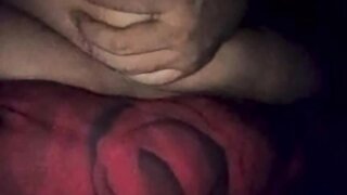 Sitting on Ome.tv with her tits out