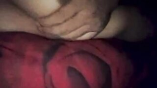 Sitting on Ome.tv with her tits out