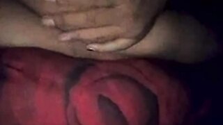 Sitting on Ome.tv with her tits out