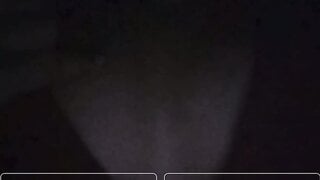 Girl flashes me her tits on ome.tv in the dark