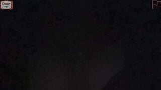 Girl flashes me her tits on ome.tv in the dark