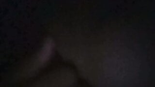 Girl flashes me her tits on ome.tv in the dark