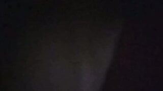Girl flashes me her tits on ome.tv in the dark