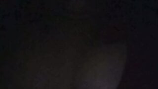 Girl flashes me her tits on ome.tv in the dark