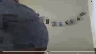 Brazilian teen twerks and shows her boobs on Ome.tv for me