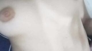 Brazilian teen shows boobs and masturbates for me