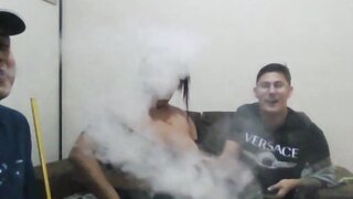 Guy takes his girlfriends boob out on ome.tv