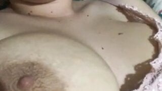 Laggy ome.tv slut takes her boob out for me