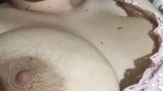 Laggy ome.tv slut takes her boob out for me