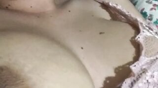 Laggy ome.tv slut takes her boob out for me