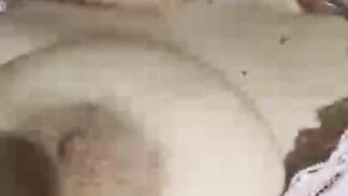 Laggy ome.tv slut takes her boob out for me