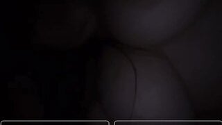 American girl shows her giant boobs for me