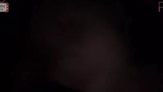 American girl shows her giant boobs for me
