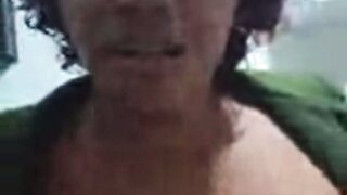 MILF takes her boobs out in front of friends on ome.tv
