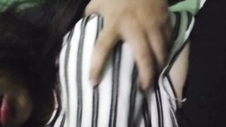 Indonesian flashing a boob on ome.tv