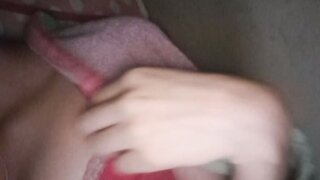 Shy Indonesian quickly shows her nipple