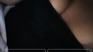 Brazilian takes her boob out and plays with nipple on ome.tv