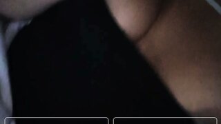 Brazilian takes her boob out and plays with nipple on ome.tv