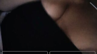 Brazilian takes her boob out and plays with nipple on ome.tv