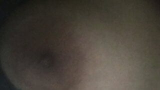Asian-American shows me her tits to help me nut