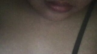 Asian-American shows me her tits to help me nut