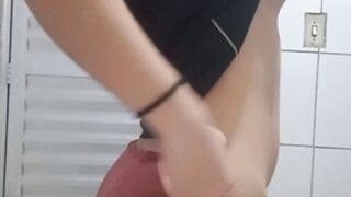 Brazilian flashes and shows off her ass on ome.tv