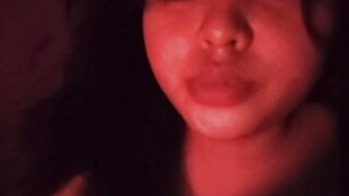 Indonesian teen takes out her great boobs on ome.tv