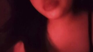 Indonesian teen takes out her great boobs on ome.tv