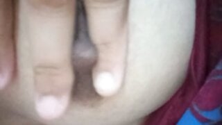 Indonesian BBW takes her tits out