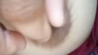 Indonesian BBW takes her tits out