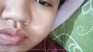 Indonesian BBW takes her tits out