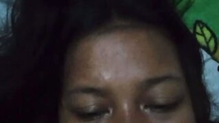 Indonesian slut shows me her chest