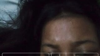 Indonesian slut shows me her chest