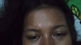 Indonesian slut shows me her chest