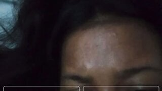 Indonesian slut shows me her chest