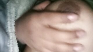 Indonesian takes her boob out