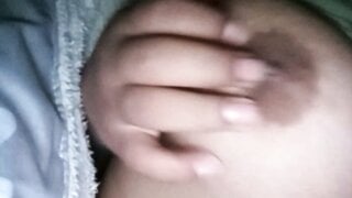 Indonesian takes her boob out