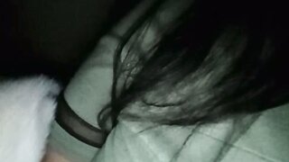 Indonesian takes her boob out