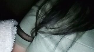 Indonesian takes her boob out