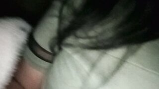 Indonesian takes her boob out