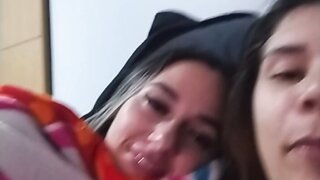 Married MILF flashes me in front of her friend on ome.tv