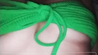 Brazilian shows perfect tits and masturbates on ome.tv