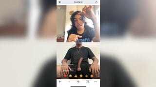 I showed my big dick to the girl from ometv