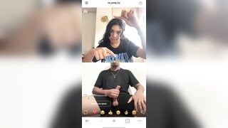 I showed my big dick to the girl from ometv